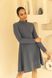 Трикотажна сукня коротка сіра з люрексом, Сірий, XXL-3XL, 50-52