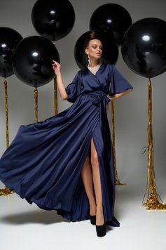 Синя вечірня сукня шовкова Аріада