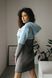 Плаття блакитне з капюшоном