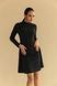 Чорна трикотажна сукня коротка, Чорний, XXL-3XL, 50-52
