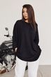 Чорна футболка в стилі oversize