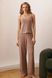 Штаны трикотажные женские коричневые, 42-44, Коричневый, S-M
